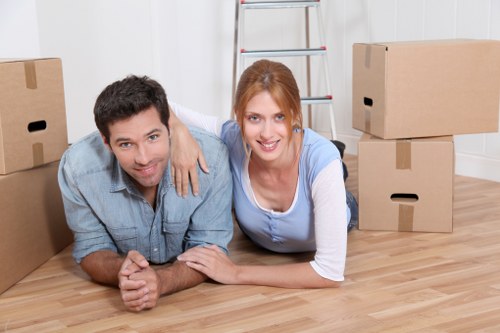 Local moving team handling office relocation logistics in Knightsbridge