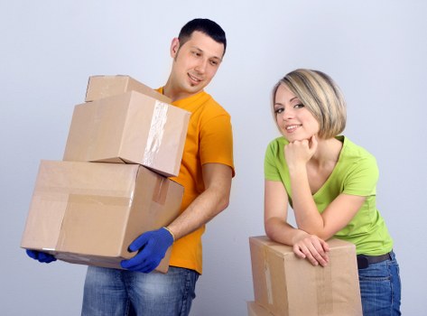Labelled boxes and organised unpacking inside a Knightsbridge property