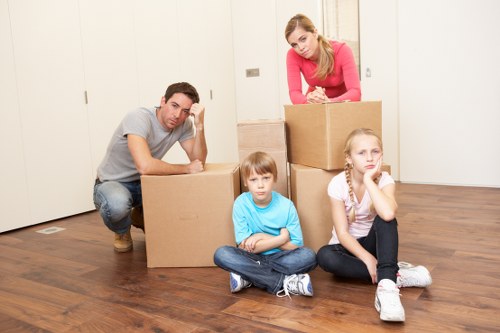 Professional removal van service near Knightsbridge streets