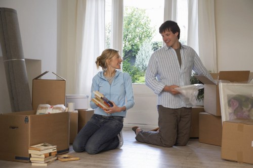 Careful loading of belongings for a Knightsbridge home relocation