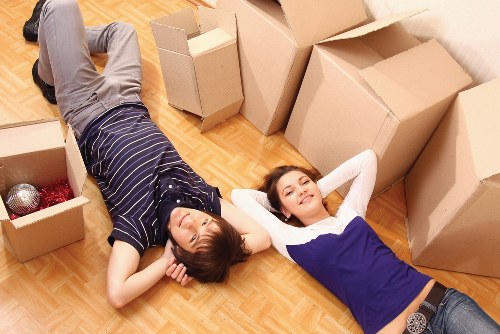 Local removals van prepared for a Knightsbridge property move
